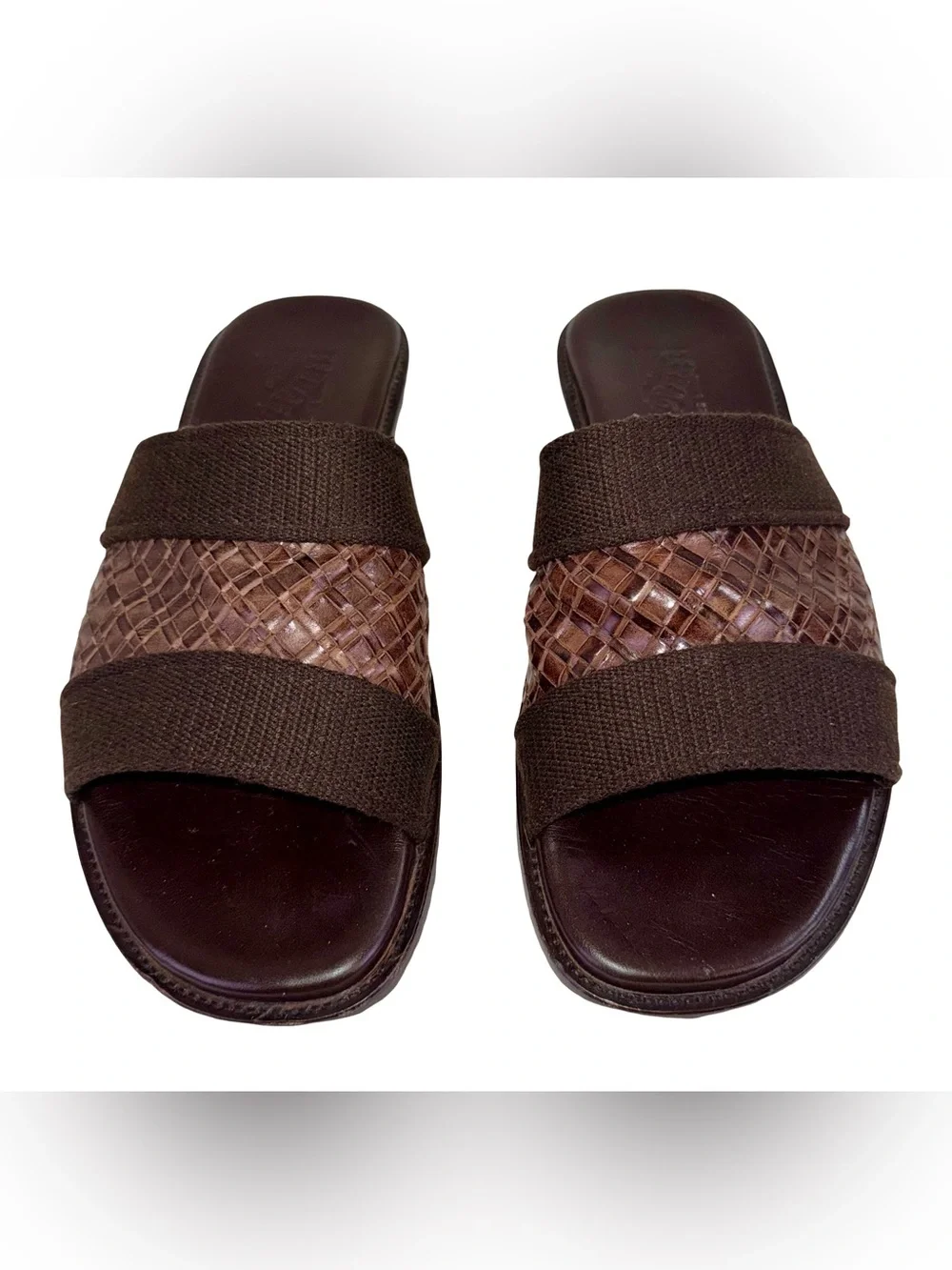 SALVATORE FERRAGAMO MENS SANDALS IN CHOCOLATE BROWN
